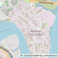 Map of Rochester, Kent