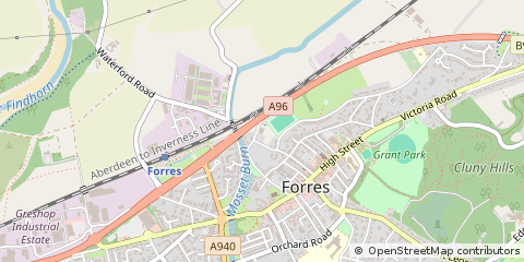 Map of Forres
