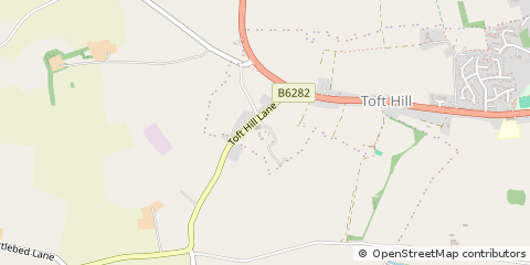 Map of Bishop Auckland, Durham