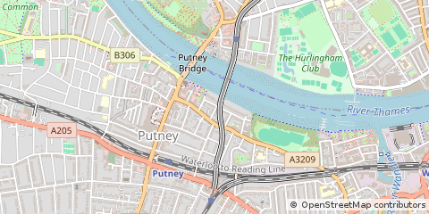 Map of Putney, London