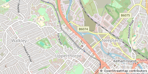 Map of Sheffield