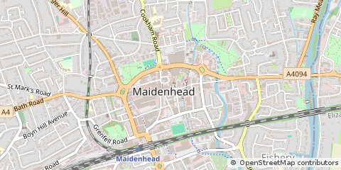 Map of Maidenhead, Berkshire