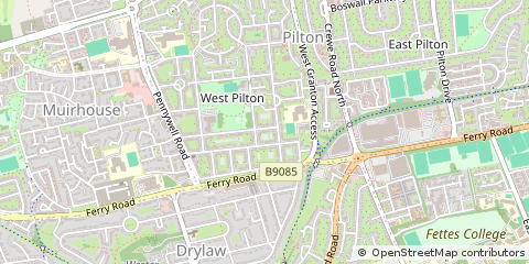Map of Edinburgh, Midlothian