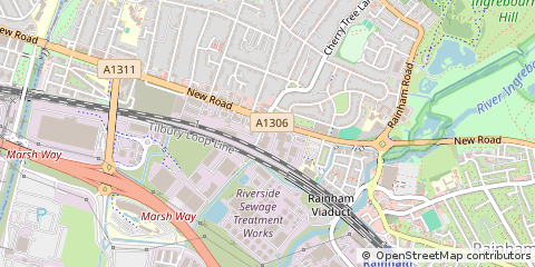 Map of Rainham, London