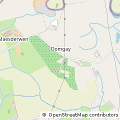 Map of Llanymynech, Powys
