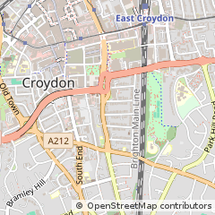 Map of Croydon