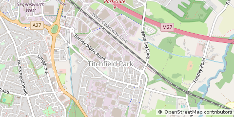 Map of Fareham, Hampshire