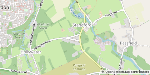 Map of Bordon, Hampshire