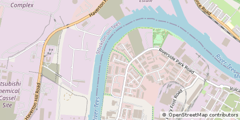 Map of Middlesbrough, Cleveland