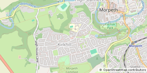 Map of Morpeth