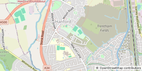 Map of Stoke-on-Trent, Staffordshire