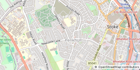 Map of Stoke-on-Trent