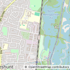 Map of Cheshunt, Hertfordshire