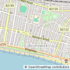 Map of Hove, East Sussex