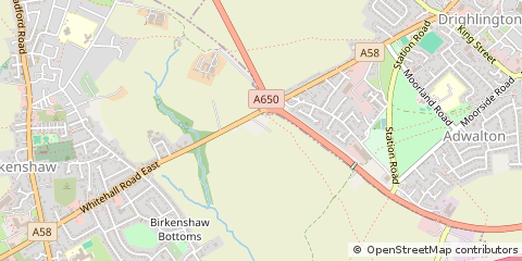 Map of Bradford, West Yorkshire