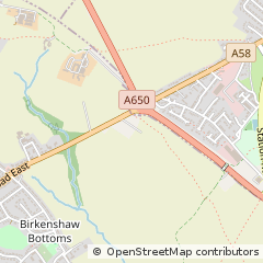 Map of Bradford, West Yorkshire