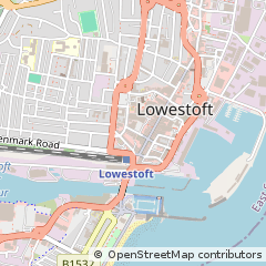 Map of Lowestoft, Suffolk