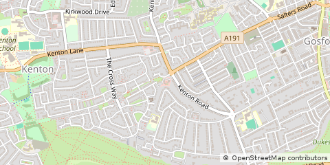 Map of Newcastle Upon Tyne