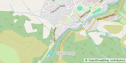 Map of Port Talbot, West Glamorgan