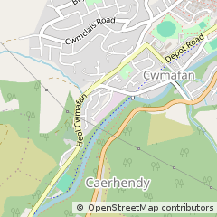 Map of Port Talbot, West Glamorgan