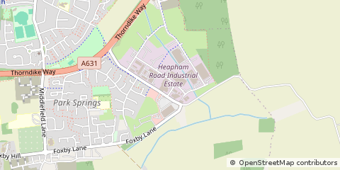 Map of Gainsborough, Lincolnshire