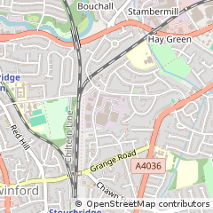 Map of Stourbridge, West Midlands