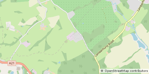 Map of Tunbridge Wells, Kent