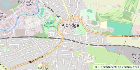 Map of Walsall, West Midlands