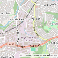 Map of Halesowen, West Midlands