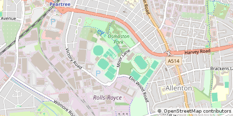 Map of Derby, Derbyshire