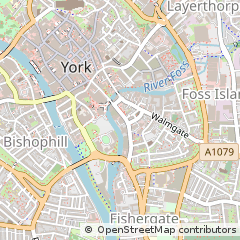 Map of York, North Yorkshire
