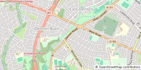 Map of Tyne & Wear, Tyne and Wear