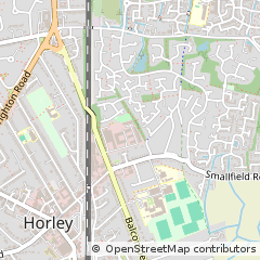 Map of Horley, Surrey