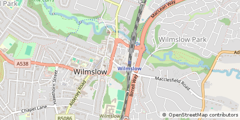 Map of Wilmslow
