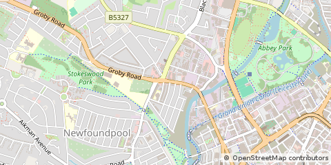 Map of Leicester