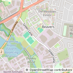 Map of Hounslow, Middlesex