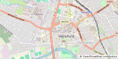 Map of Hereford