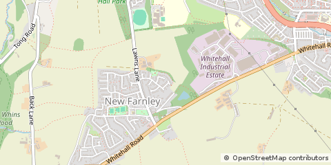 Map of Leeds, West Yorkshire
