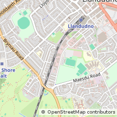 Map of Llandudno, Gwynedd