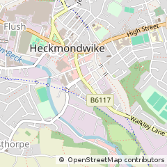 Map of Heckmondwike, West Yorkshire