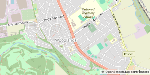 Map of Doncaster, South Yorkshire