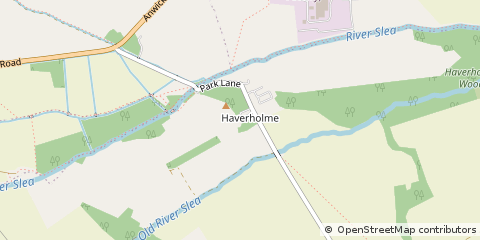 Map of Sleaford, Lincolnshire