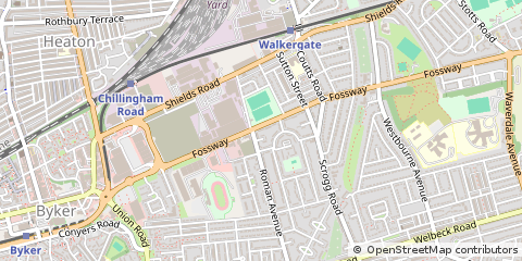 Map of Newcastle Upon Tyne