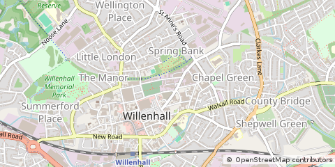 Map of Willenhall, West Midlands