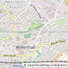 Map of Willenhall, West Midlands