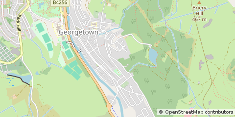 Map of Tredegar
