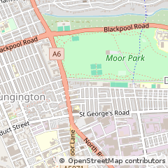 Map of Preston, Lancashire