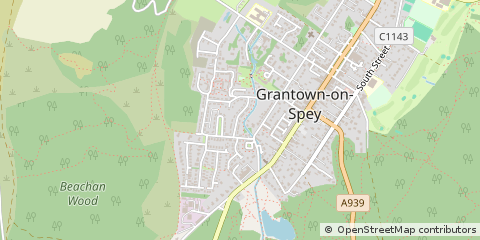 Map of Grantown-on-Spey