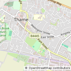 Map of Thame, Oxfordshire