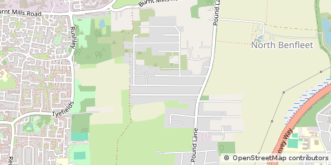 Map of Basildon, Essex